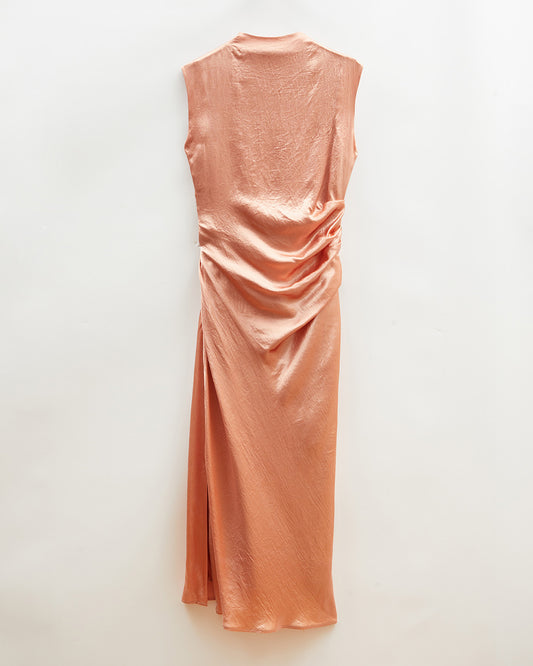 rejina pyo pink dress Delilah Dress Acetate Satin Pink REJINA PYO