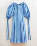 Greta Dress Organic Cotton Blue
