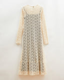 Micah Dress in Floral Lace Cream