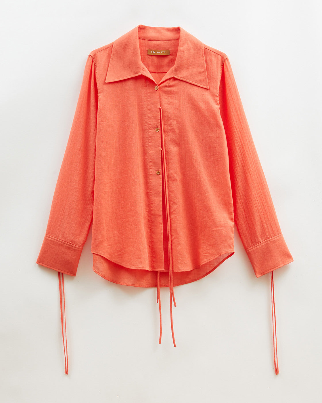 Saskia Shirt Cotton Coral – REJINA PYO