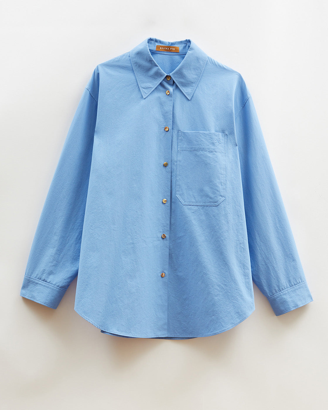 REJINA PYO カジュアルシャツ レディース Caprice Shirt Organic Cotton Blue – REJINA PYO