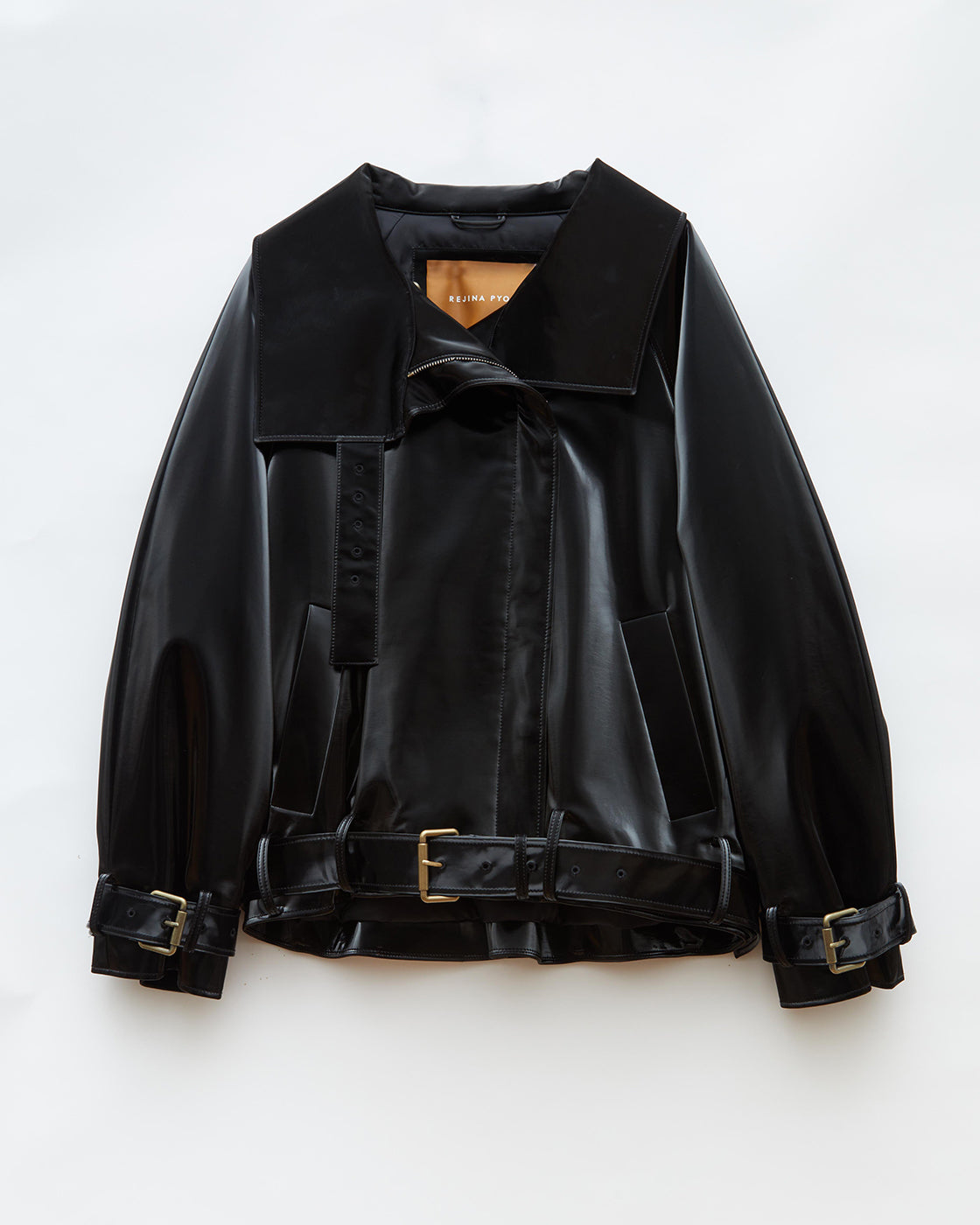 Juno Jacket Faux Leather Black