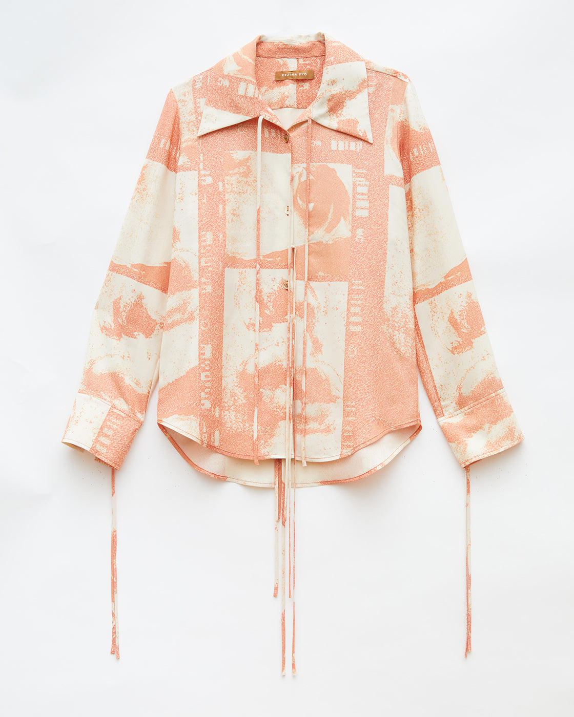 Saskia Shirt Tencel Print Rust