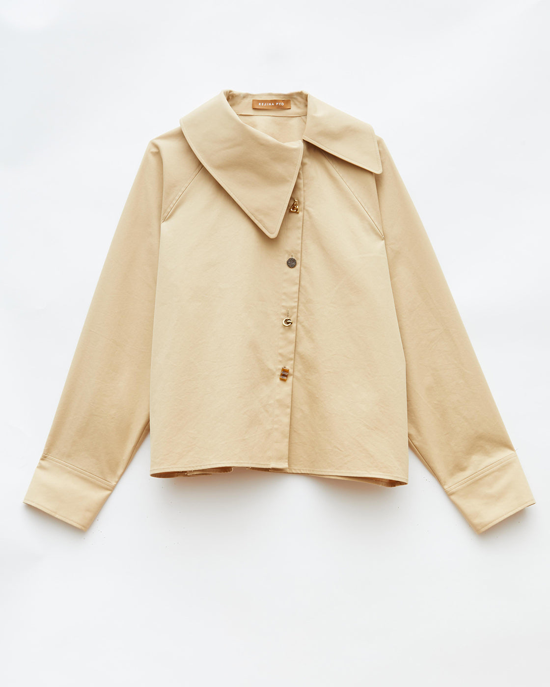 Monroe Blouse Cotton Blend Tan