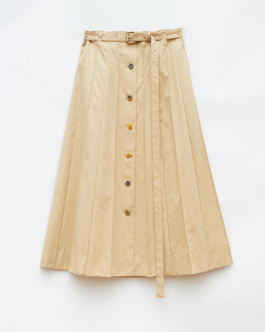 Noor Skirt Cotton Blend Tan
