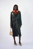 Atlas Coat Faux Leather Distressed Brown