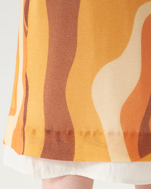 Mirren Skirt Tencel Print Orange