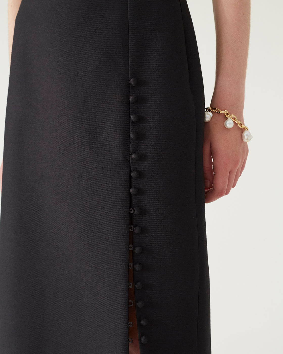 Marta Skirt Wool Silk Blend Black