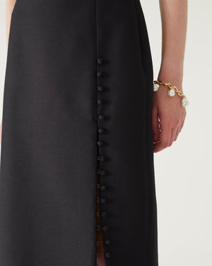 Marta Skirt Wool Silk Blend Black
