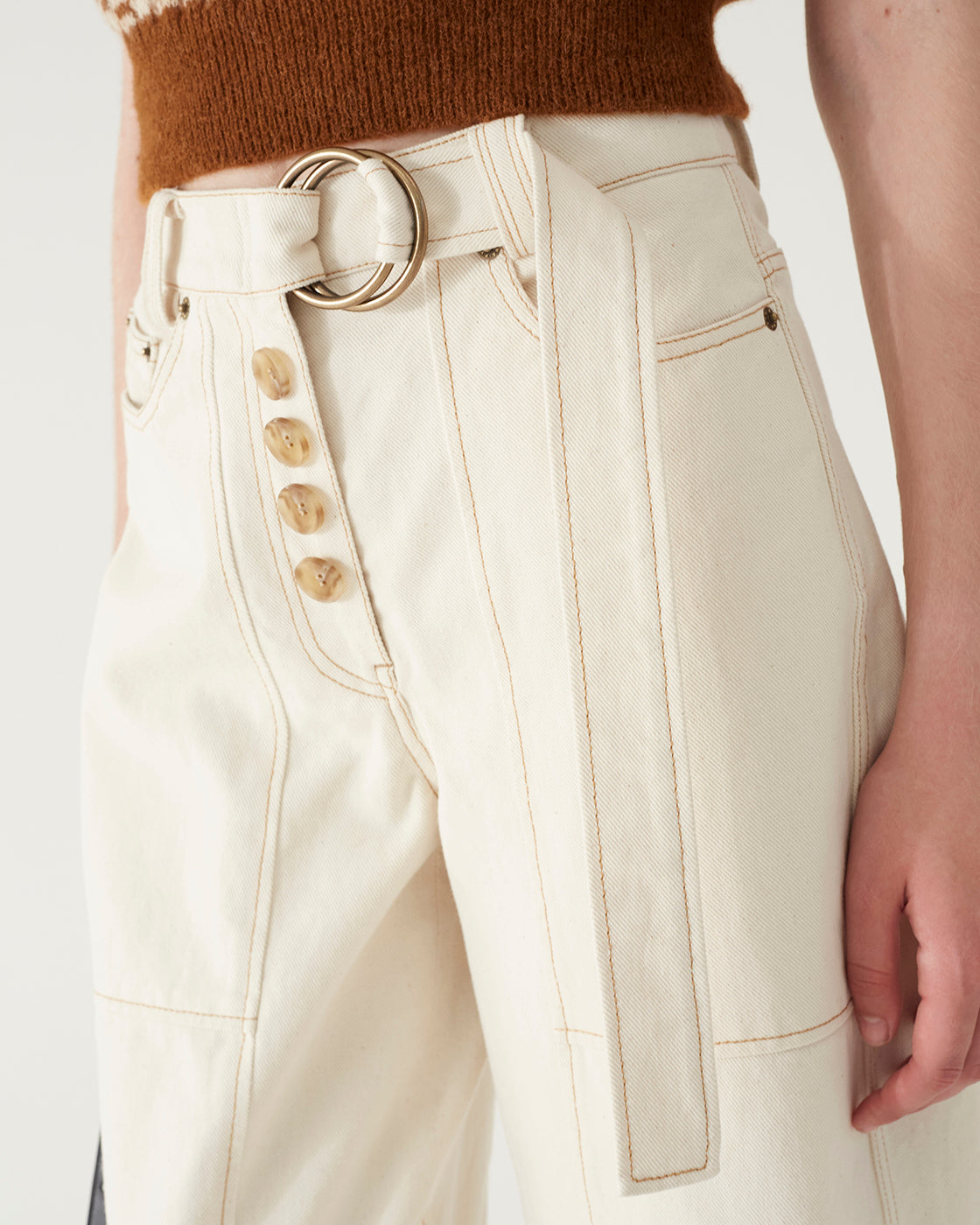 Dalia Jeans Organic Cotton Denim Ecru