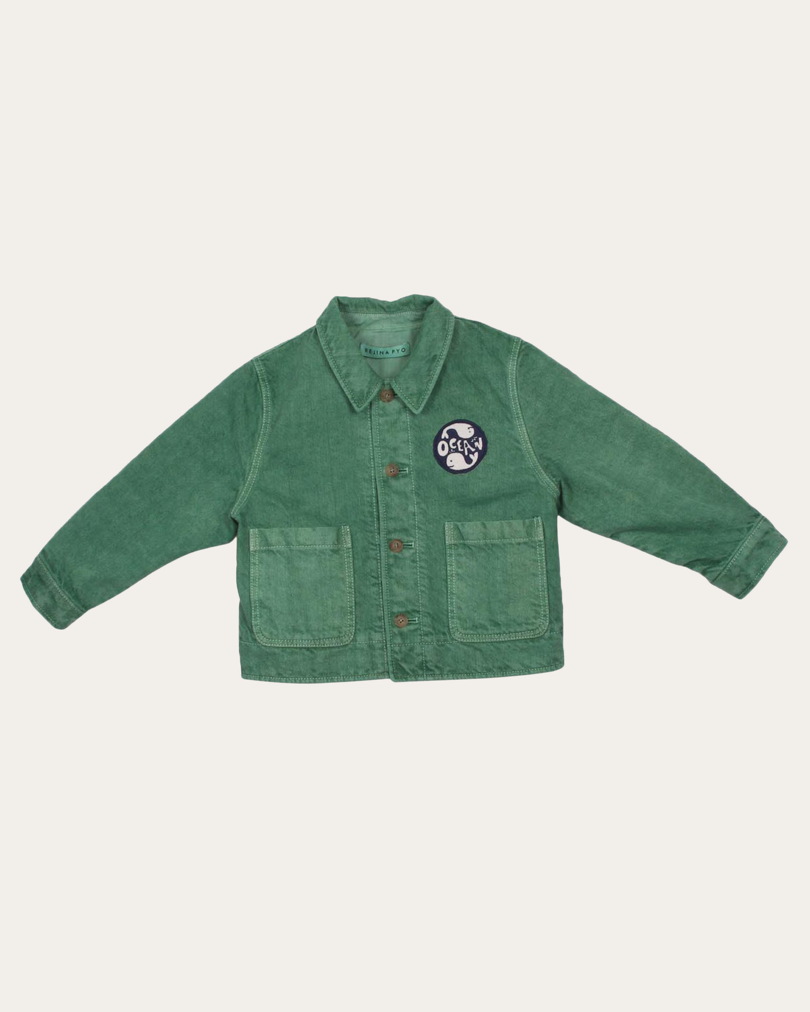 Riley Jacket Recycled Cotton Twill Green
