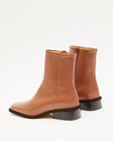 Rise Ankle Boot 30mm Leather Brown - Special Price