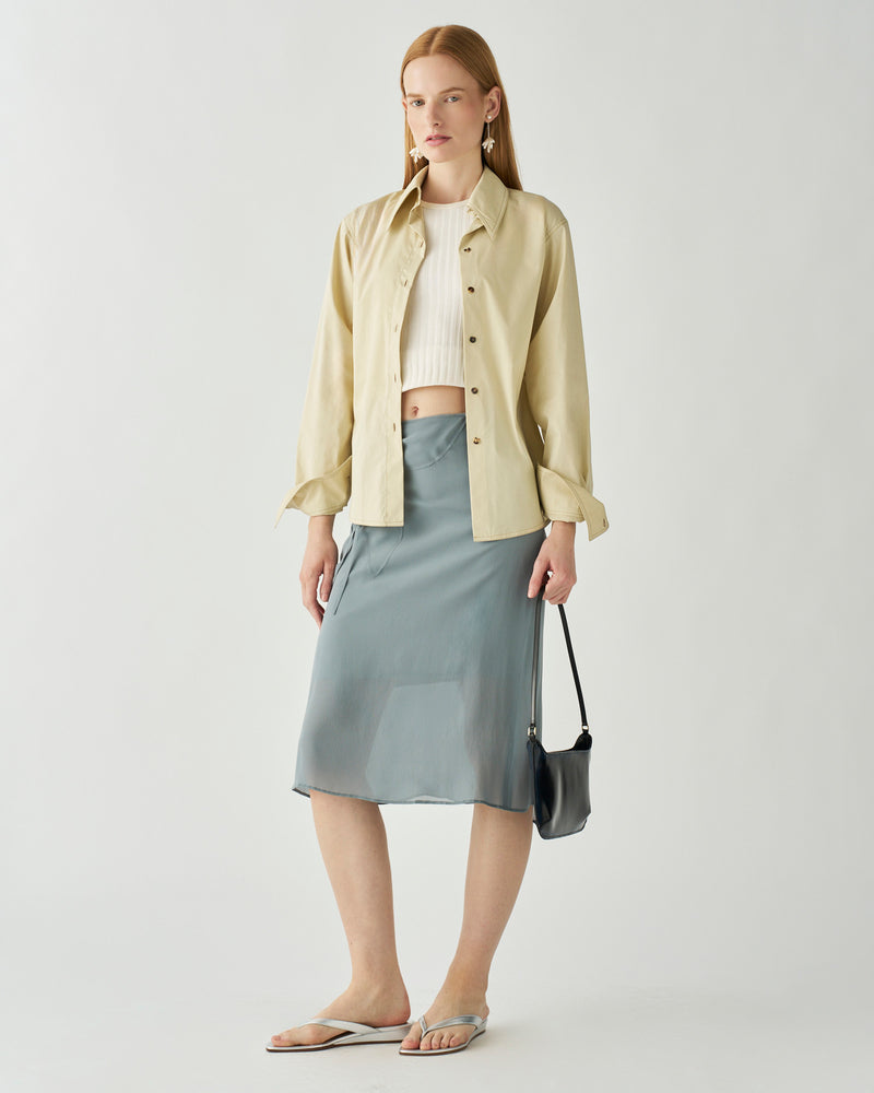 Robyn Shirt Cotton Poplin Butter