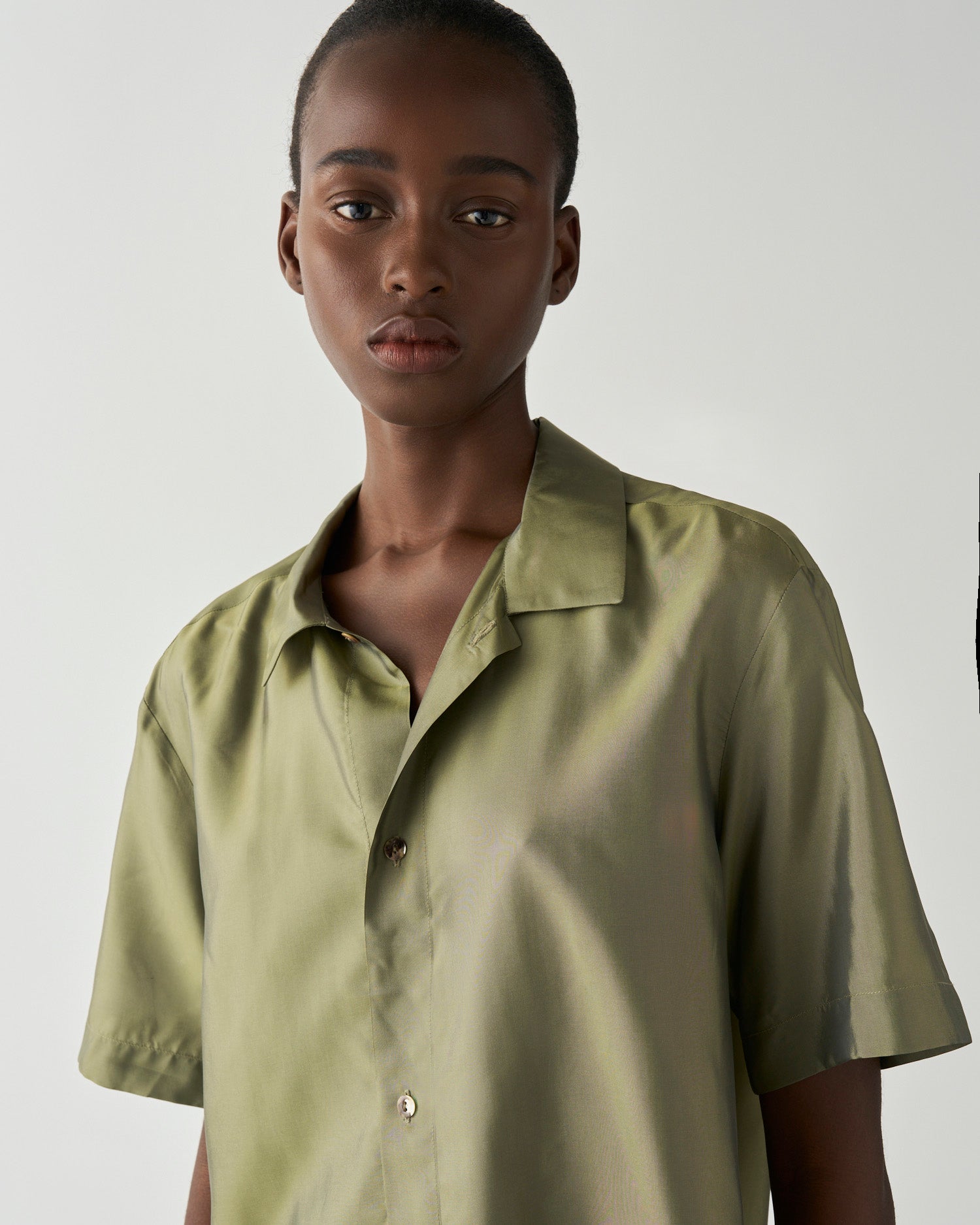 Rejina Pyo MARIANNE SHIRT シルク シャツ ブラウス ROPÉ PICNIC(ロペピクニック) / 【WEB限定】ミドル丈きれいめブラウス