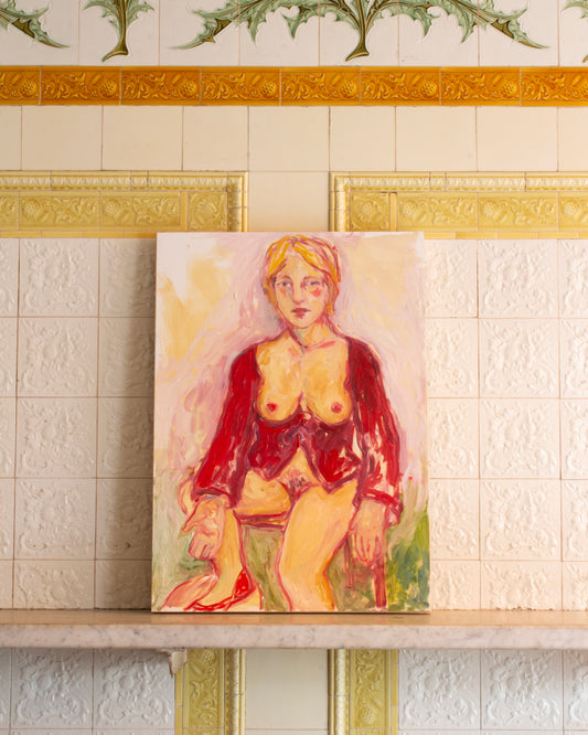 Self Portrait with Breasts and Pubic Hair - Joline Kwakkenbos