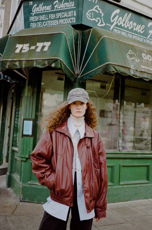 Madison Jacket Faux Leather Burgundy