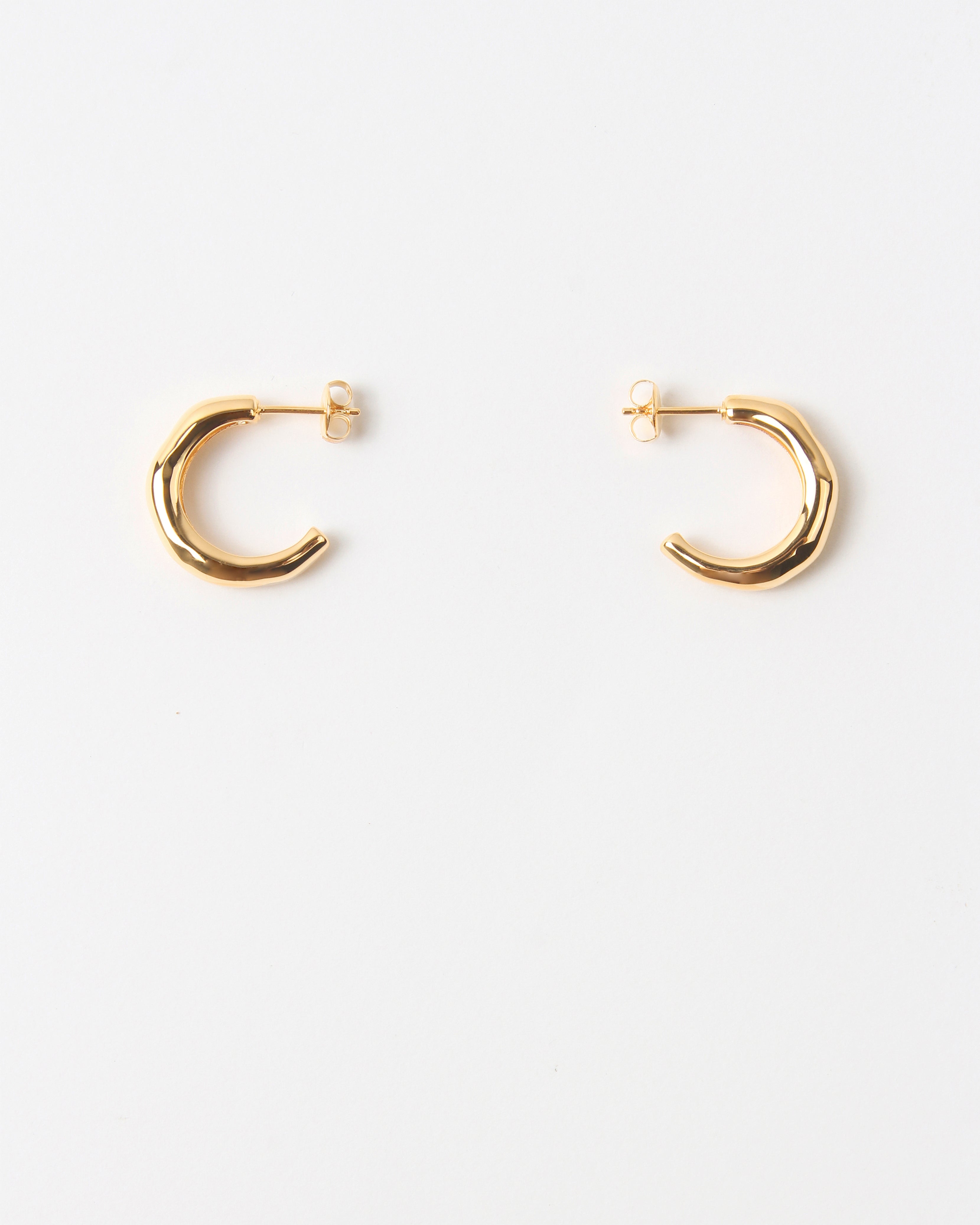 Large Hoops Gold Plated – REJINA PYO