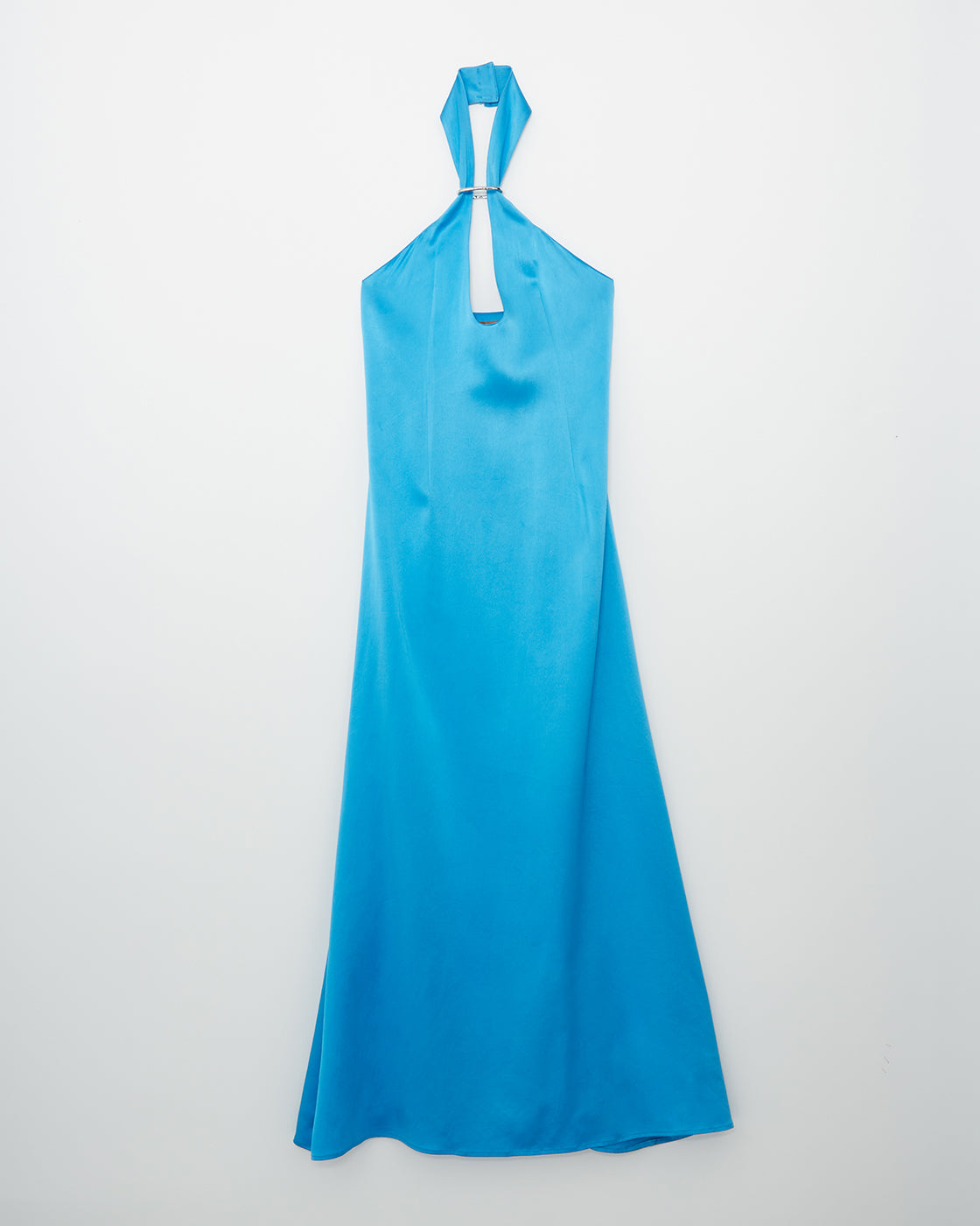 Lily Dress Silk Satin Vivid Blue