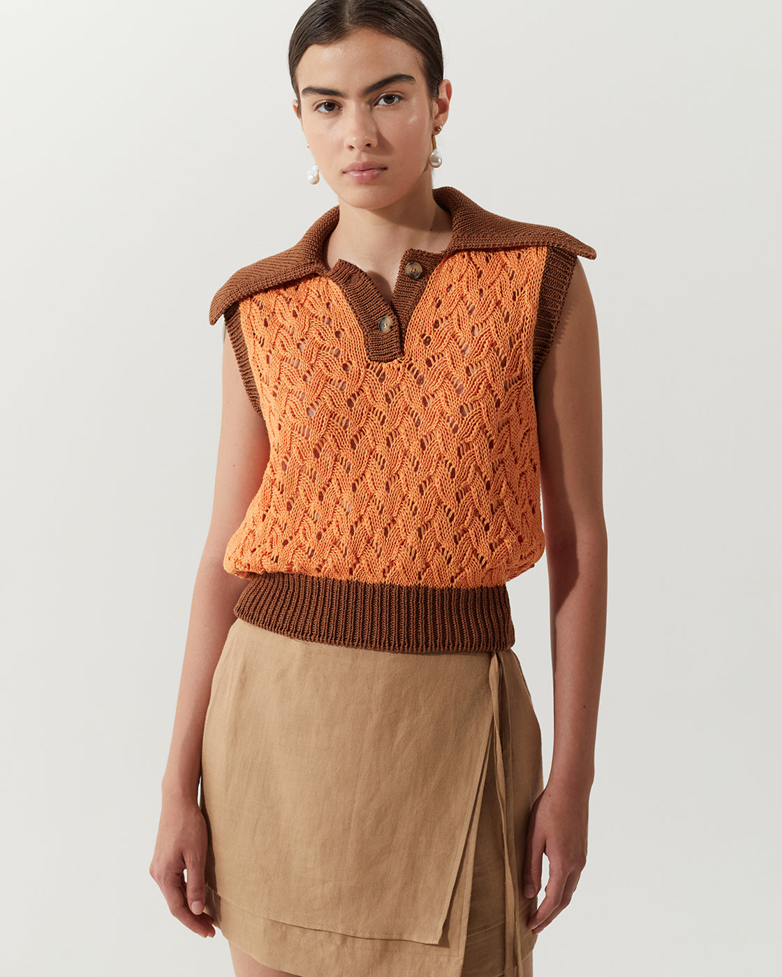 Elfie Vest Organic Cotton Orange