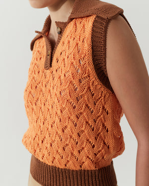 Elfie Vest Organic Cotton Orange
