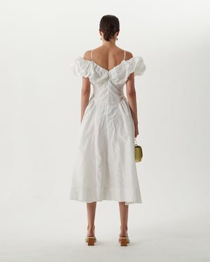 Erin Dress Silk Off-White