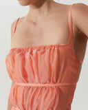 Nym Dress Silk Chiffon Orange