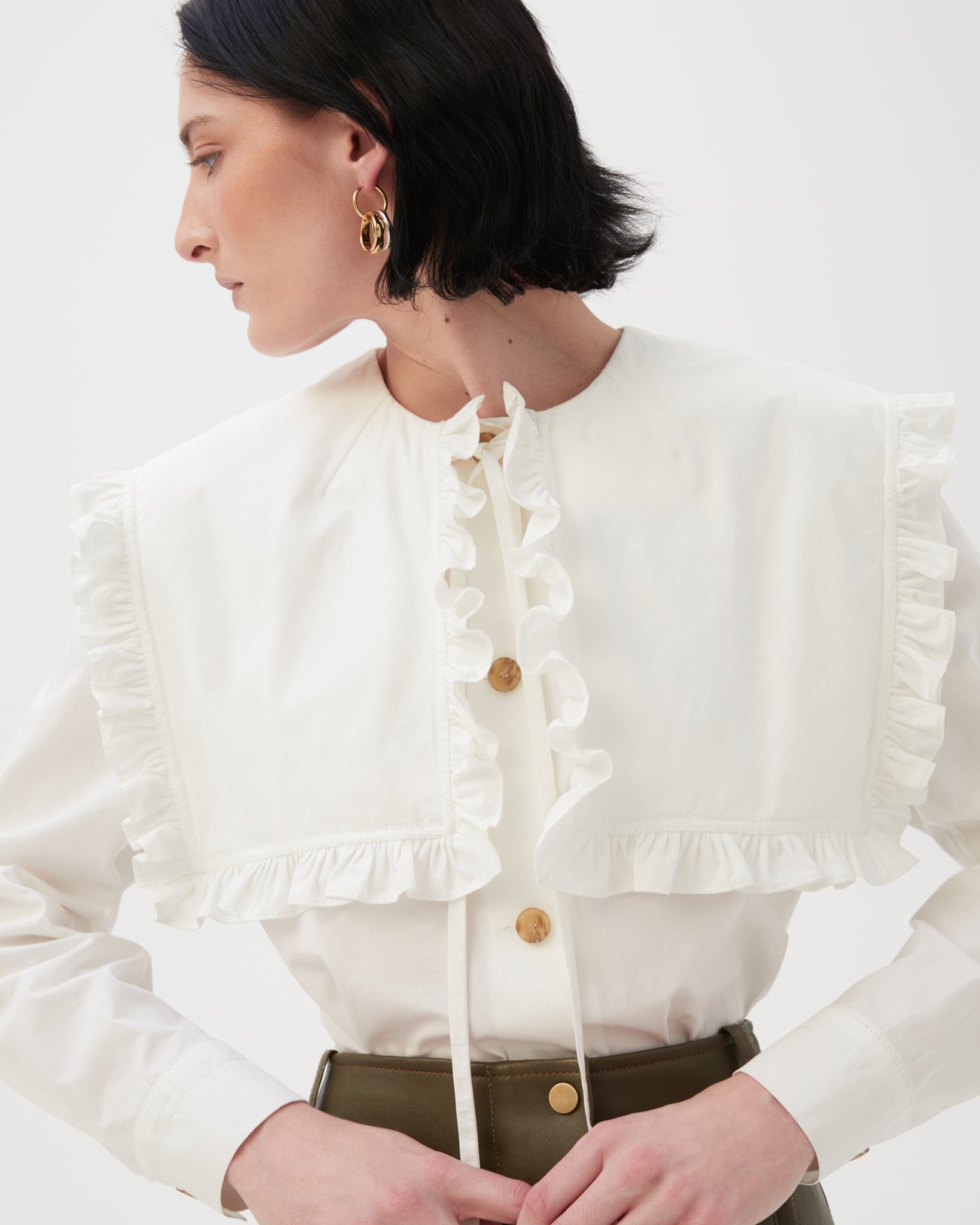 Tate Shirt Organic Cotton Off-White – REJINA PYO