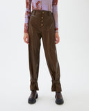 Scout Trousers Faux Leather Brown