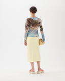 Bibi Top Mesh Print New York