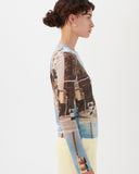 Bibi Top Mesh Print New York