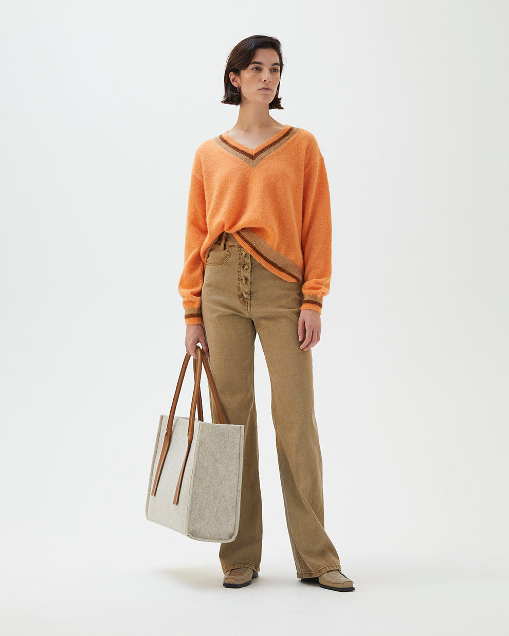 Hadley Sweater Alpaca Blend Orange