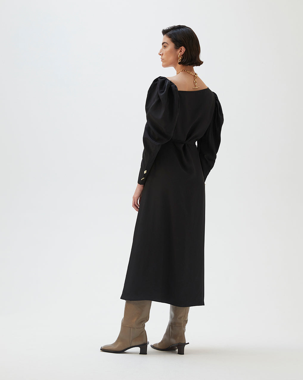 Riley Dress Viscose Black