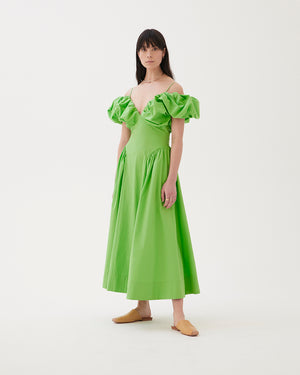Erin Dress Organic Cotton Lime – REJINA PYO