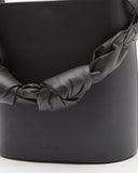 Knot Bucket Bag Leather Black