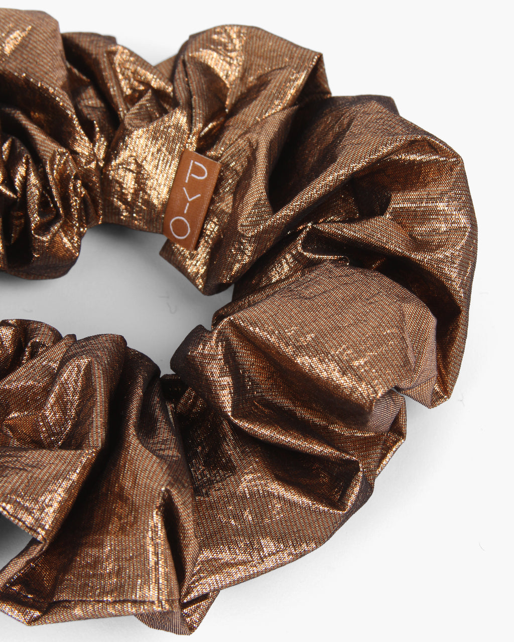 Scrunchie Lamé Metallic Copper