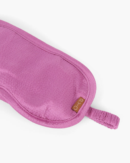 Eye Mask Hammered Silk Pink