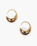 Moon Hoops Gold Plated
