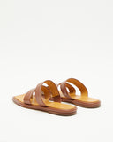 Larissa Flat Sandal 10mm Leather Brown