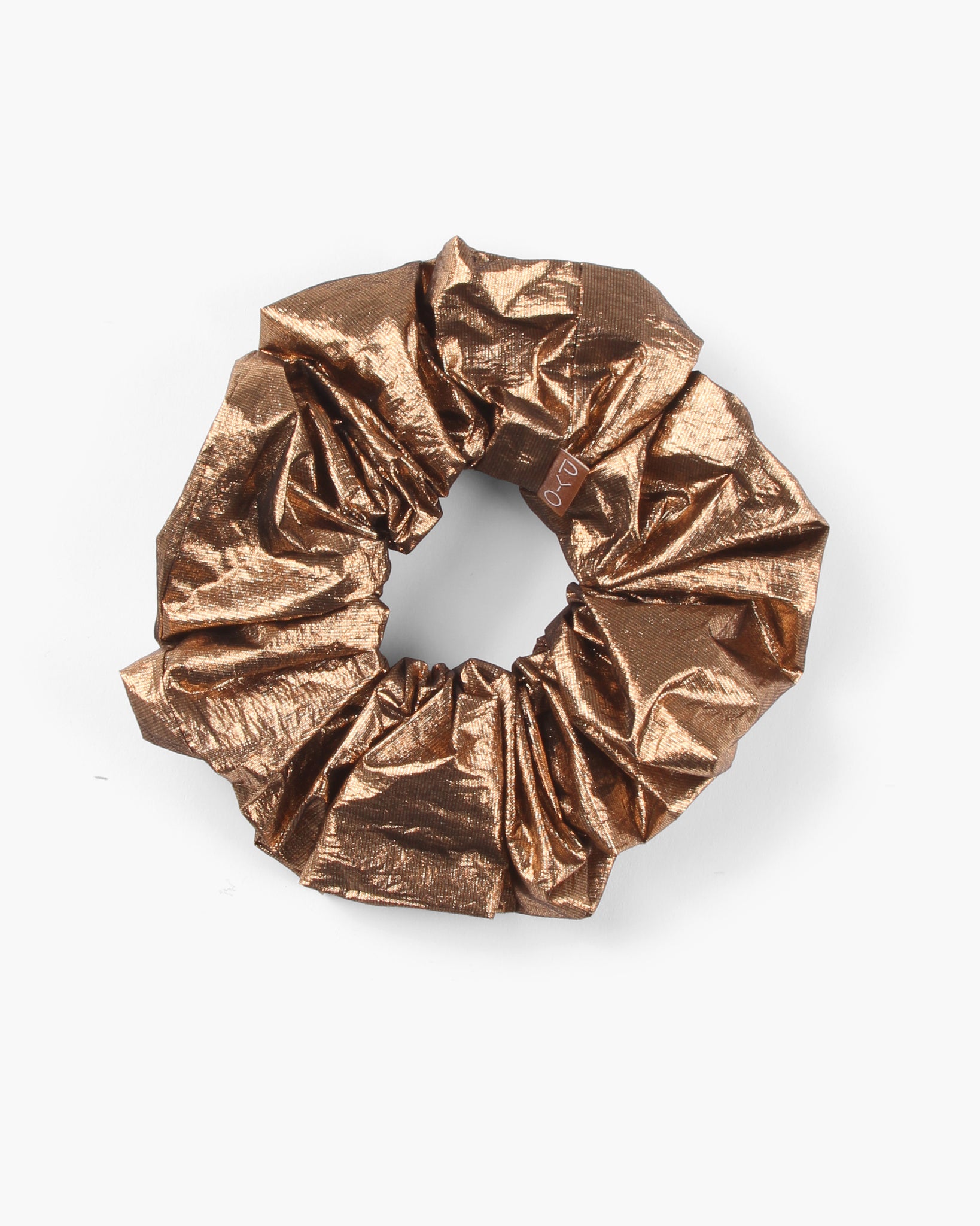 Scrunchie Lamé Metallic Copper